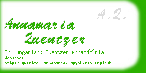 annamaria quentzer business card